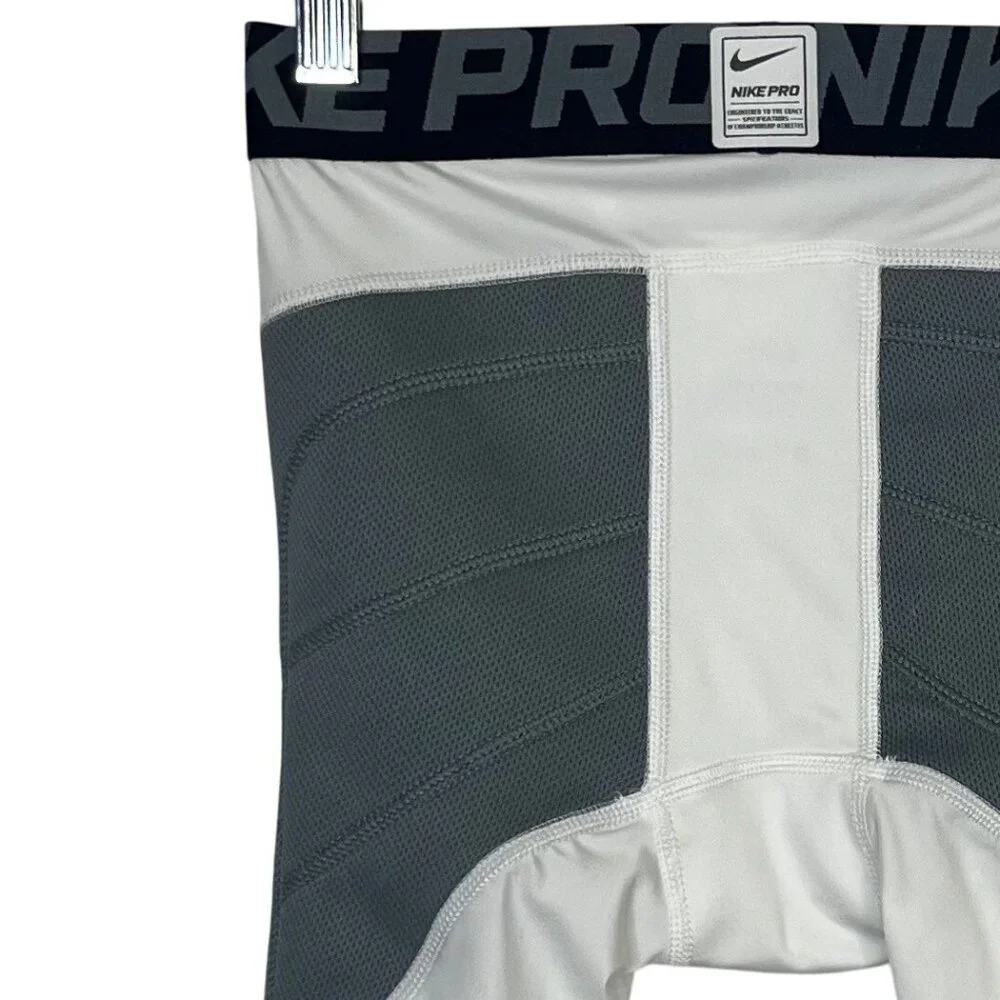 Nike Pro Kids Hyperstrong‎ Authentic MLB Compression Shorts Boys Medium White
